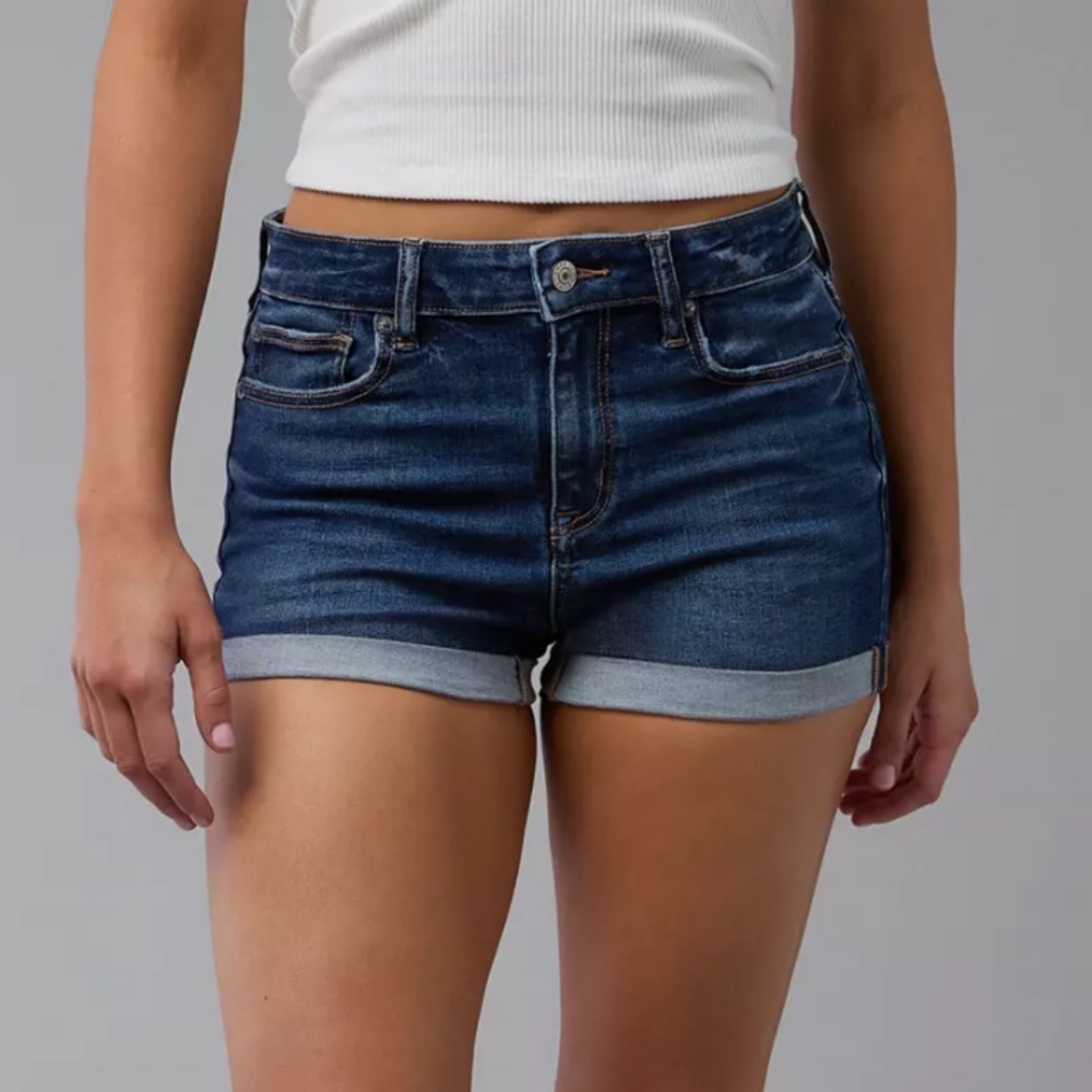 American Eagle Dark Wash Denim Shorts | Size 4